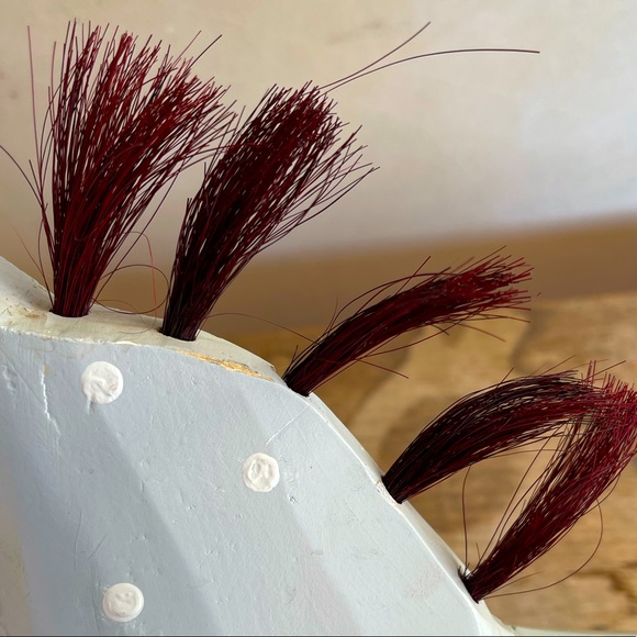 SWEDISH DALA STYLE w/Real HORSE Hair Handmade 14” - Picture 12 of 13